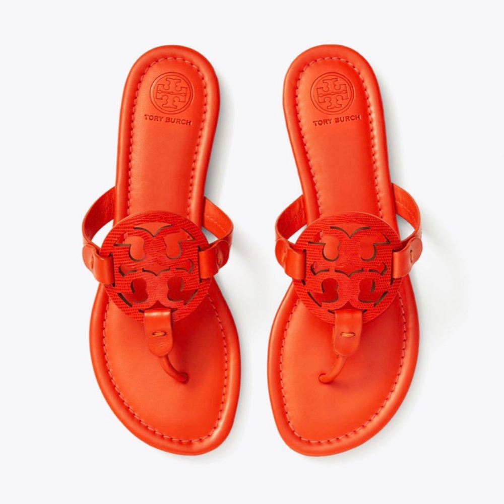 Sold‼️New Tory Burch Miller orange - Picture 2 of 8